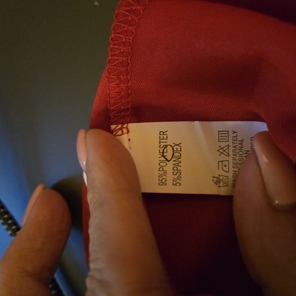 Red Cocktail Midi Dress With Zip Back - Picture 3 of 6